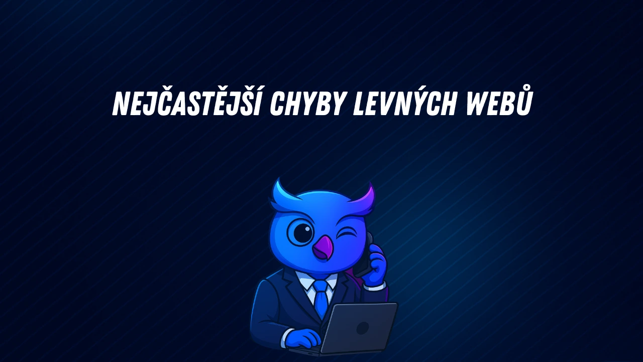 Nejčastější chyby levných webů
